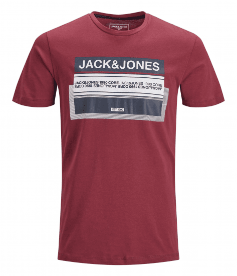 Jack & Jones Booster T-shirt Sun-Dried Tomato - T-shirts - Stora T-shirts - 2XL-14XL