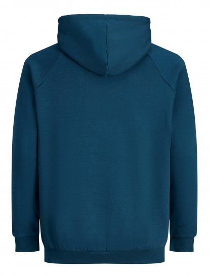 Jack & Jones Booster Hoodie Blue - Tröjor & hoodies - Stora hoodies & tröjor - 2XL-14XL