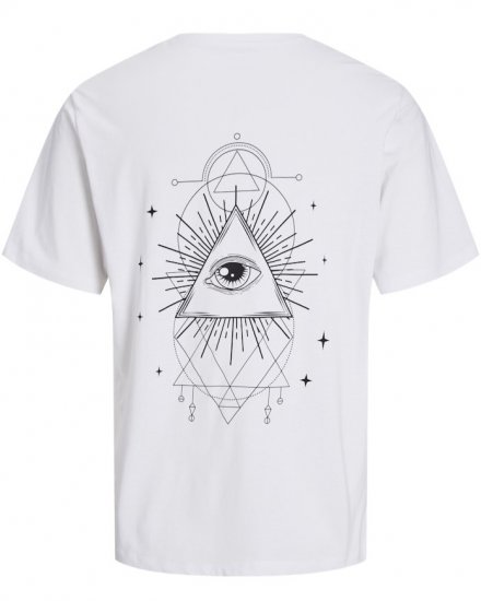 Jack & Jones Jackie Crew Neck T-Shirt White - T-shirts - Stora T-shirts - 2XL-14XL