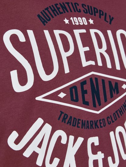 Jack & Jones JJELOGO TEE Hawthorn Rose - T-shirts - Stora T-shirts - 2XL-14XL