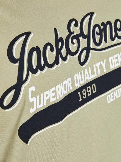 Jack & Jones JJELOGO TEE Light Green - T-shirts - Stora T-shirts - 2XL-14XL