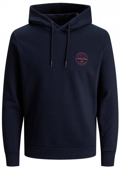 Jack & Jones JJESHARK SWEAT Hoodie Navy - Tröjor & hoodies - Stora hoodies & tröjor - 2XL-14XL