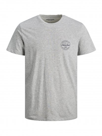 Jack & Jones JJESHARK TEE Gray - T-shirts - Stora T-shirts - 2XL-14XL