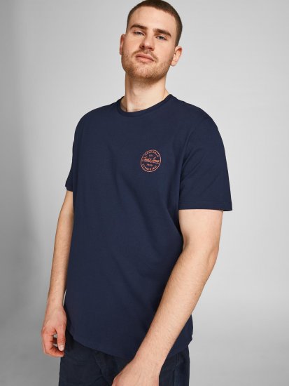 Jack & Jones JJESHARK TEE Navy - T-shirts - Stora T-shirts - 2XL-14XL