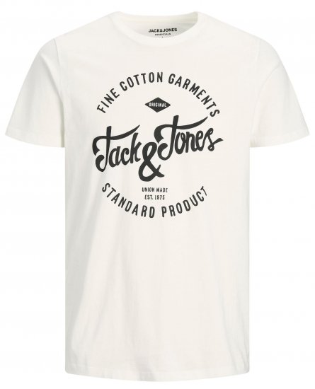 Jack & Jones JJERAFA TEE White - T-shirts - Stora T-shirts - 2XL-14XL