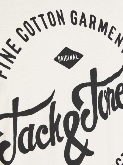 Jack & Jones JJERAFA TEE White - T-shirts - Stora T-shirts - 2XL-14XL