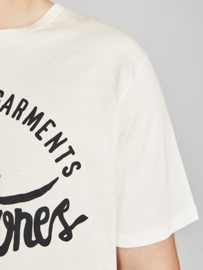 Jack & Jones JJERAFA TEE White - T-shirts - Stora T-shirts - 2XL-14XL