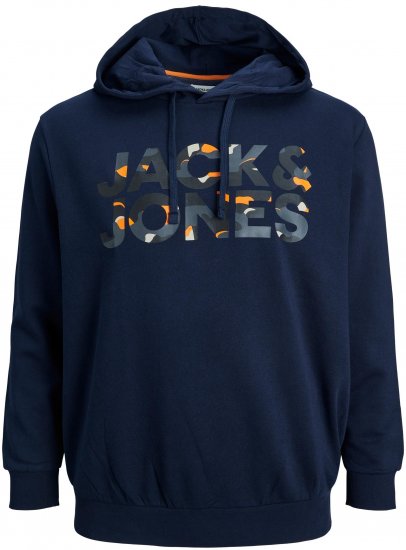 Jack & Jones JJRAMP Hoodie Navy - Tröjor & Hoodies - Stora hoodies - 2XL-8XL