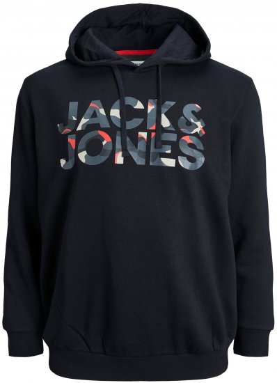 Jack & Jones JJRAMP Hoodie Black - Tröjor & hoodies - Stora hoodies & tröjor - 2XL-14XL
