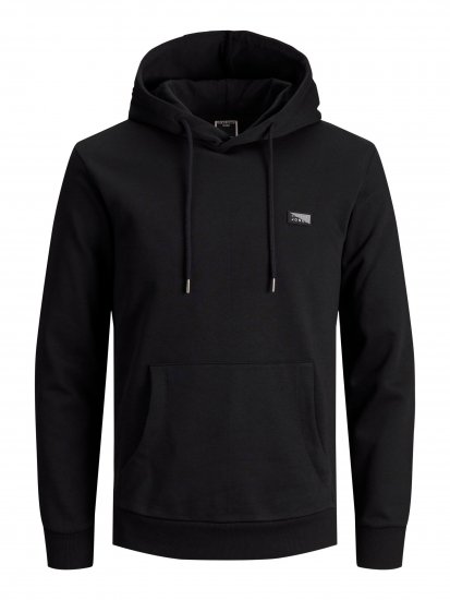 Jack & Jones JCOKING SWEAT HOOD Black - Tröjor & hoodies - Stora hoodies & tröjor - 2XL-14XL