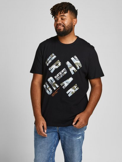 Jack & Jones JCOSTREET TEE Black - T-shirts - Stora T-shirts - 2XL-14XL