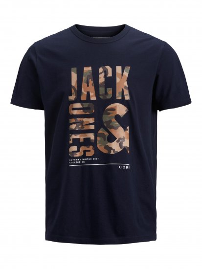 Jack & Jones JCOSTREET TEE Navy - T-shirts - Stora T-shirts - 2XL-8XL