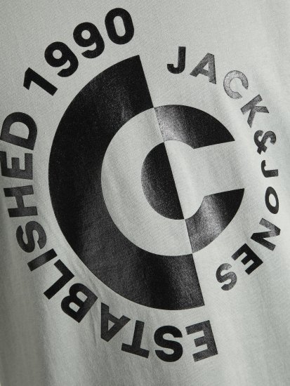 Jack & Jones JCOSPRING T-Shirt Gray - T-shirts - Stora T-shirts - 2XL-14XL