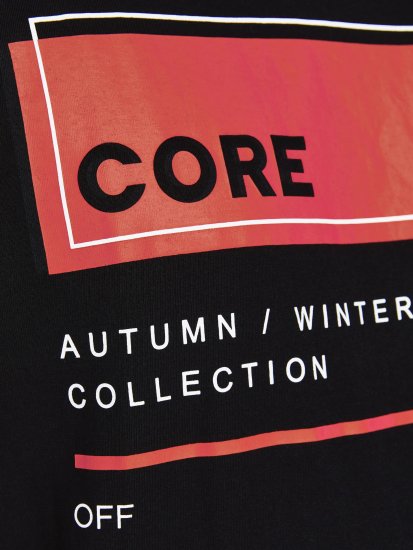 Jack & Jones JCOBOOSTER TEE Black - T-shirts - Stora T-shirts - 2XL-14XL