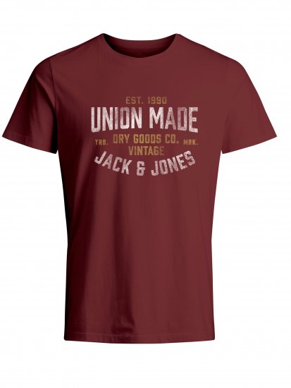 Jack & Jones JPRBLUBOOSTER TEE Red - T-shirts - Stora T-shirts - 2XL-8XL