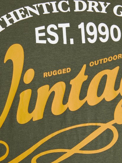 Jack & Jones JPRBLUBOOSTER TEE Khaki - T-shirts - Stora T-shirts - 2XL-14XL