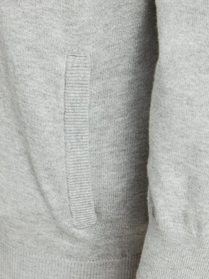Jack & Jones JJEMIL Knit Turtle Zip Cardigan Light Grey - Tröjor & hoodies - Stora hoodies & tröjor - 2XL-14XL