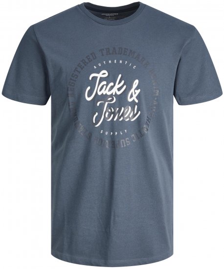 Jack & Jones JJSTAMP TEE Ombre Blue - T-shirts - Stora T-shirts - 2XL-14XL