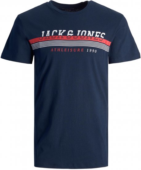 Jack & Jones JJIRON TEE Navy - T-shirts - Stora T-shirts - 2XL-14XL