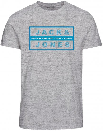 Jack & Jones JJSTORM TEE Grey - T-shirts - Stora T-shirts - 2XL-14XL