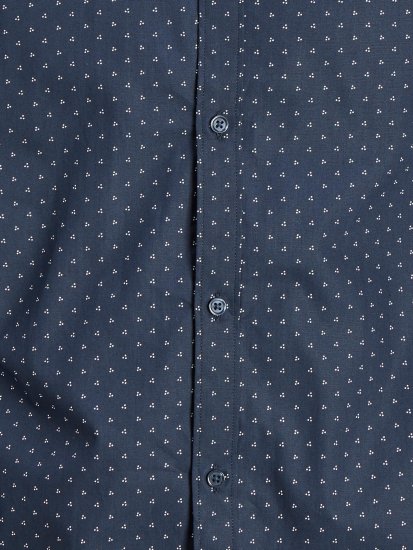 Jack & Jones JPRBLACARDIFF Print Shirt LS Navy - Skjortor - Stora skjortor - 2XL-8XL