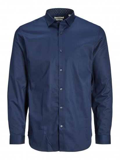 Jack & Jones JPRBLACARDIFF CONTRAST Shirt LS Navy - Skjortor - Stora skjortor - 2XL-8XL