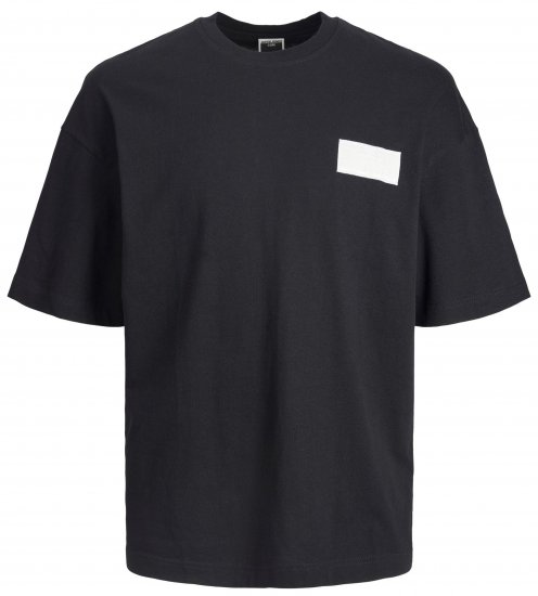 Jack & Jones JCONASA TEE Black - T-shirts - Stora T-shirts - 2XL-14XL