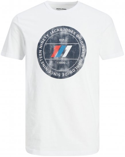 Jack & Jones JORNATE TEE White - T-shirts - Stora T-shirts - 2XL-14XL
