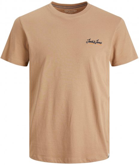 Jack & Jones JORPAUL TONS TEE Beige - T-shirts - Stora T-shirts - 2XL-14XL