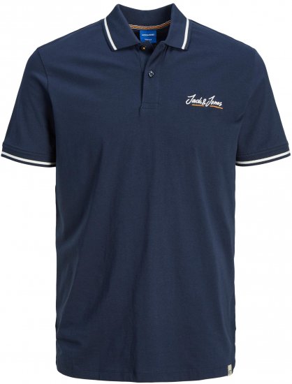Jack & Jones JORPAUL TONS Polo shirt Navy - Pikétröjor - Stora pikétröjor - 2XL-8XL