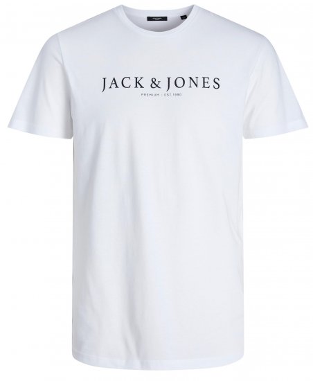 Jack & Jones JPRBLABOOSTER T-shirt White - T-shirts - Stora T-shirts - 2XL-14XL