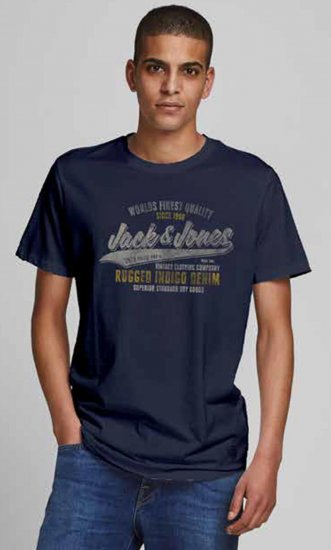 Jack & Jones JPRBLUBOOSTER TEE Navy - T-shirts - Stora T-shirts - 2XL-14XL