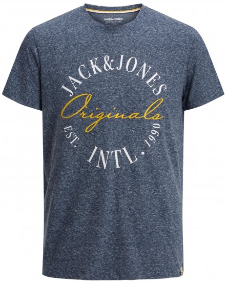 Jack & Jones JORWILLOWBRANDING T-Shirt Navy - T-shirts - Stora T-shirts - 2XL-14XL