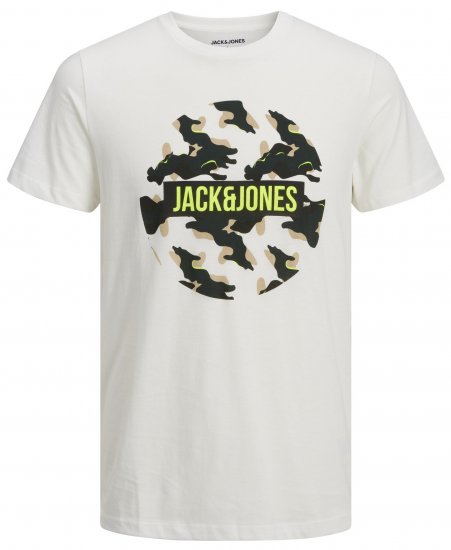Jack & Jones JJRAMP T-Shirt White - T-shirts - Stora T-shirts - 2XL-14XL