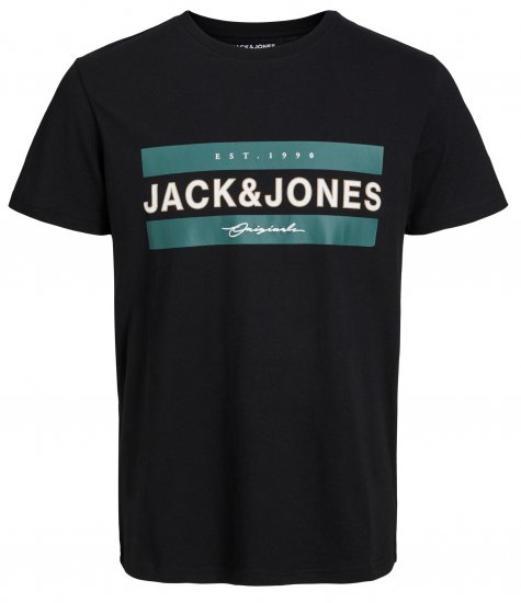 Jack & Jones JORFRIDAY T-Shirt Black - T-shirts - Stora T-shirts - 2XL-14XL