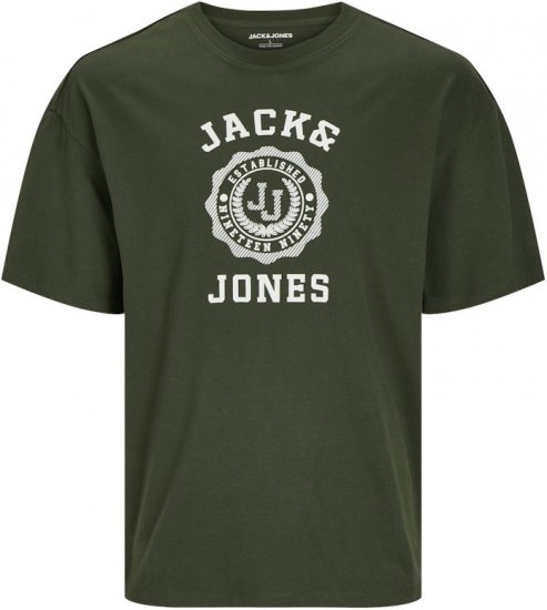 Jack & Jones VICTO T-Shirt Kombu Green - T-shirts - Stora T-shirts - 2XL-14XL