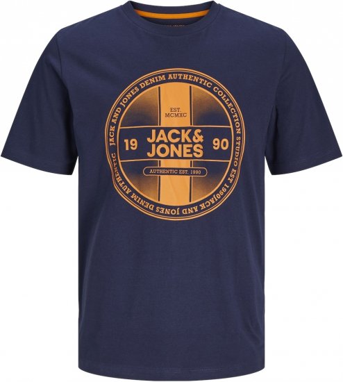Jack & Jones JJRIO T-Shirt Navy Blazer - T-shirts - Stora T-shirts - 2XL-14XL