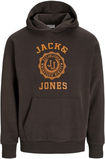 Jack & Jones VICTO Hoodie Brown - Tröjor & hoodies - Stora hoodies & tröjor - 2XL-14XL