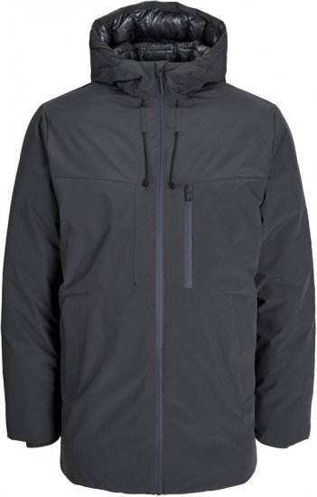 Jack & Jones PAYNE Windproof Parka Dark Grey - Jackor - Stora jackor - 2XL-12XL