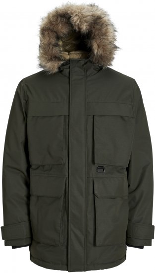 Jack & Jones STAR Parka Green - Jackor - Stora jackor - 2XL-12XL