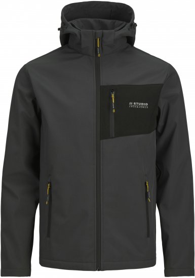 Jack & Jones JJTAYLOR Softshell Jacket Dark Grey - Jackor - Stora jackor - 2XL-12XL