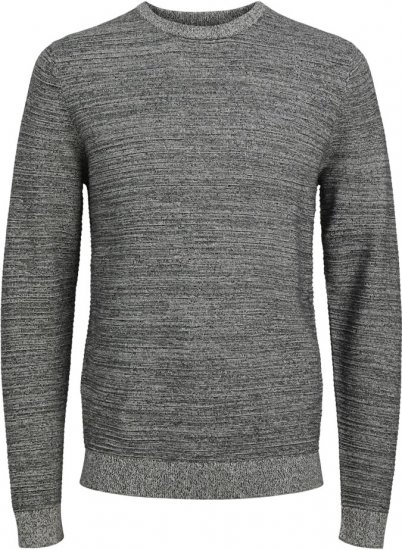 Jack & Jones OTTO Twisted Knitted Sweater Black - Tröjor & hoodies - Stora hoodies & tröjor - 2XL-14XL
