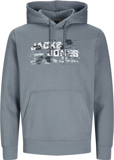 Jack & Jones JCOOUTDOOR Hoodie Flint Blue - Tröjor & hoodies - Stora hoodies & tröjor - 2XL-14XL