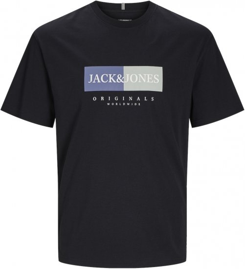 Jack & Jones JORFREDERIKSBERG T-Shirt Black - T-shirts - Stora T-shirts - 2XL-14XL