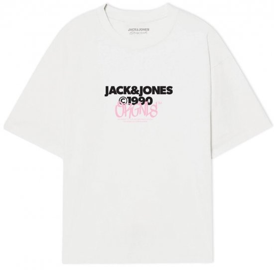 Jack & Jones JORBUSHWICK T-Shirt Bright White - T-shirts - Stora T-shirts - 2XL-14XL