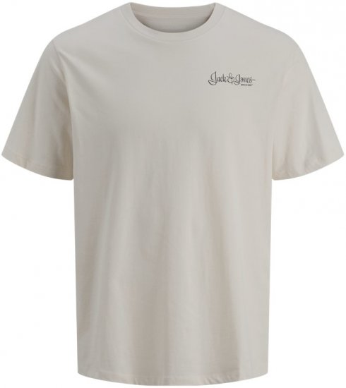 Jack & Jones Yuki Back Print Crew Neck T-Shirt Moonbeam - T-shirts - Stora T-shirts - 2XL-14XL
