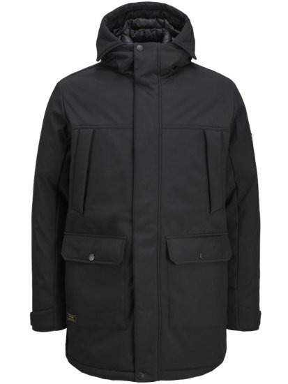 Jack & Jones Finn Softshell Parka Black - Jackor - Stora jackor - 2XL-12XL