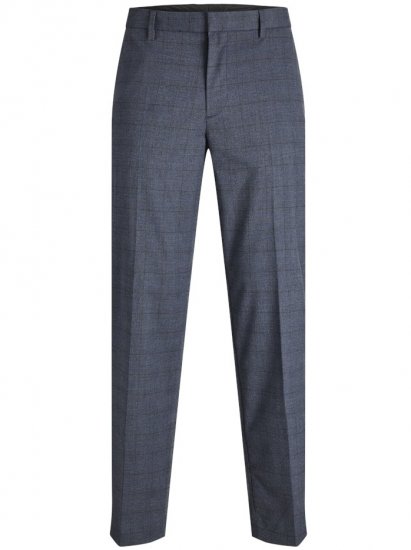 Jack & Jones Harry Pedro Formal Check Trousers Dark Navy - Kostymer och kavajer - Kostymer i stora storlekar