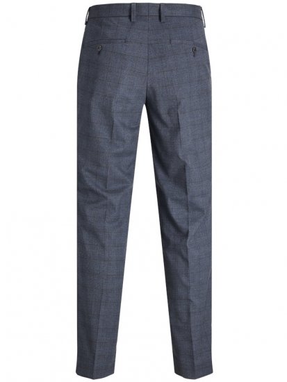 Jack & Jones Harry Pedro Formal Check Trousers Dark Navy - Kostymer och kavajer - Kostymer i stora storlekar