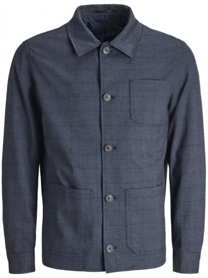 Jack & Jones Harry Pedro Formal Check Blazer Dark Navy - Kostymer och kavajer - Kostymer i stora storlekar